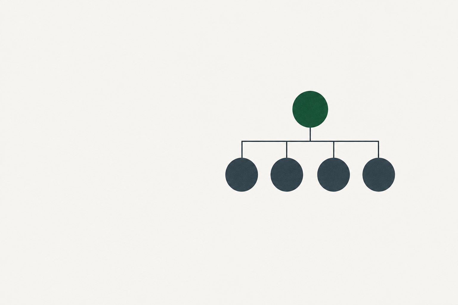 Abstract illustration of a small crew diagram